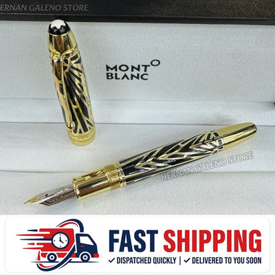 Montblanc Fountain Pen Gift Set - Premium Black Gold VIP Collectible