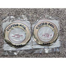 Edco Copper Foil Tape 3/16 New Lot of 2 / .001 Mil Thickness