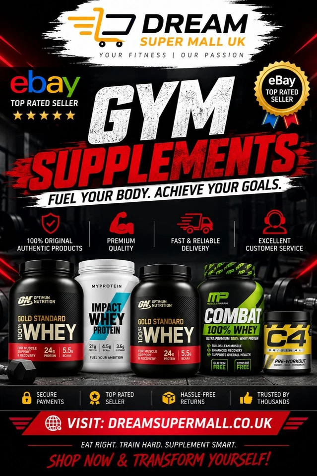 Dream Super Mall UK | eBay Top Rated Seller for Gym Supplements