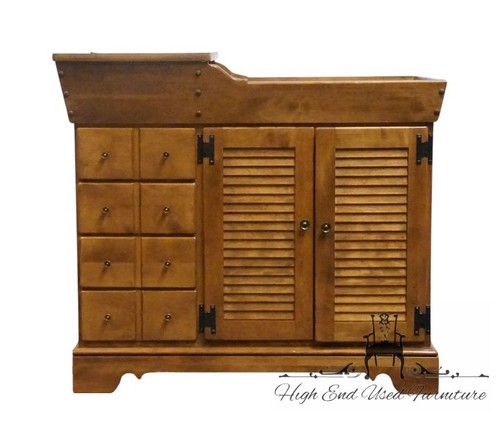 ETHAN ALLEN Heirloom Nutmeg Maple Colonial Early American 40" Four Drawer Dry...