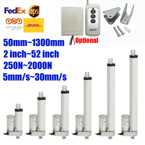 50mm~1300mm Linear Actuator 250/2000N 12V Linearantrieb Elektrischer Linearmotor - Bild 1 von 44