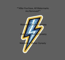 Lightning Bolt Sticker Waterproof Decal Storm Weather Outdoor Energy Gift NEW