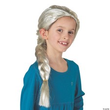 Winter Princess Braided Wig Blonde Costume Accessory for Kids Frozen Style 75