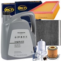 Inspektionspaket+Origina 0W30 ÖL 1.2 FüR VW Polo 6R 9N Skoda Roomster Fabia 1 2