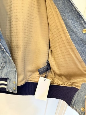 CELINE PARIS デニム テディジャケット2025SS size M Celine Denim Teddy Jacket With CELINE PARIS Patch In Ocean Breathe