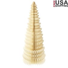 Honeycomb Paper Tree Christmas Decoration 47in Lightweight Holiday Accent New