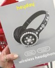 heyday Embellishment On-Ear Bluetooth Wireless Headphones Black/White — photo 6