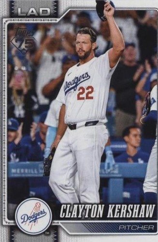 2026 Topps Series 1 Clayton Kershaw #22 Los Angeles Dodgers 75th