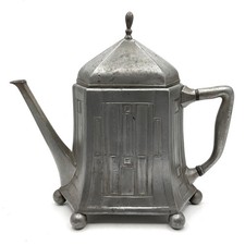 JOSEPH OLBRICH JUGENDSTIL TEEKANNE GERHARDI DARMSTADT 1904