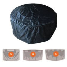 PROTECTIVE OUTDOOR GARDEN FURNITURE COVER RATTAN PATIO TABLE CHAIR PROTECT BLACK