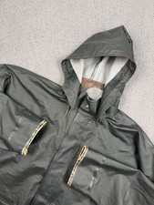 Carhartt Jacket Mens XL Green PVC Hooded Waterproof Rain Coat Surrey C64GRN