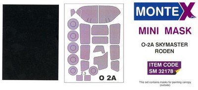 Montex 1/32 CESSNA O-2 SKYMASTER CANOPY PAINT MASK Roden