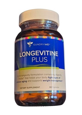 Gundry MD Longevitine Plus (60 Capsules) Supports Weight & Aging New Sealed