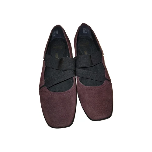 Clarks Shoes Womens 8.5 W Haydn Juniper Casual Slip On Flats Brown Suede In EUC!