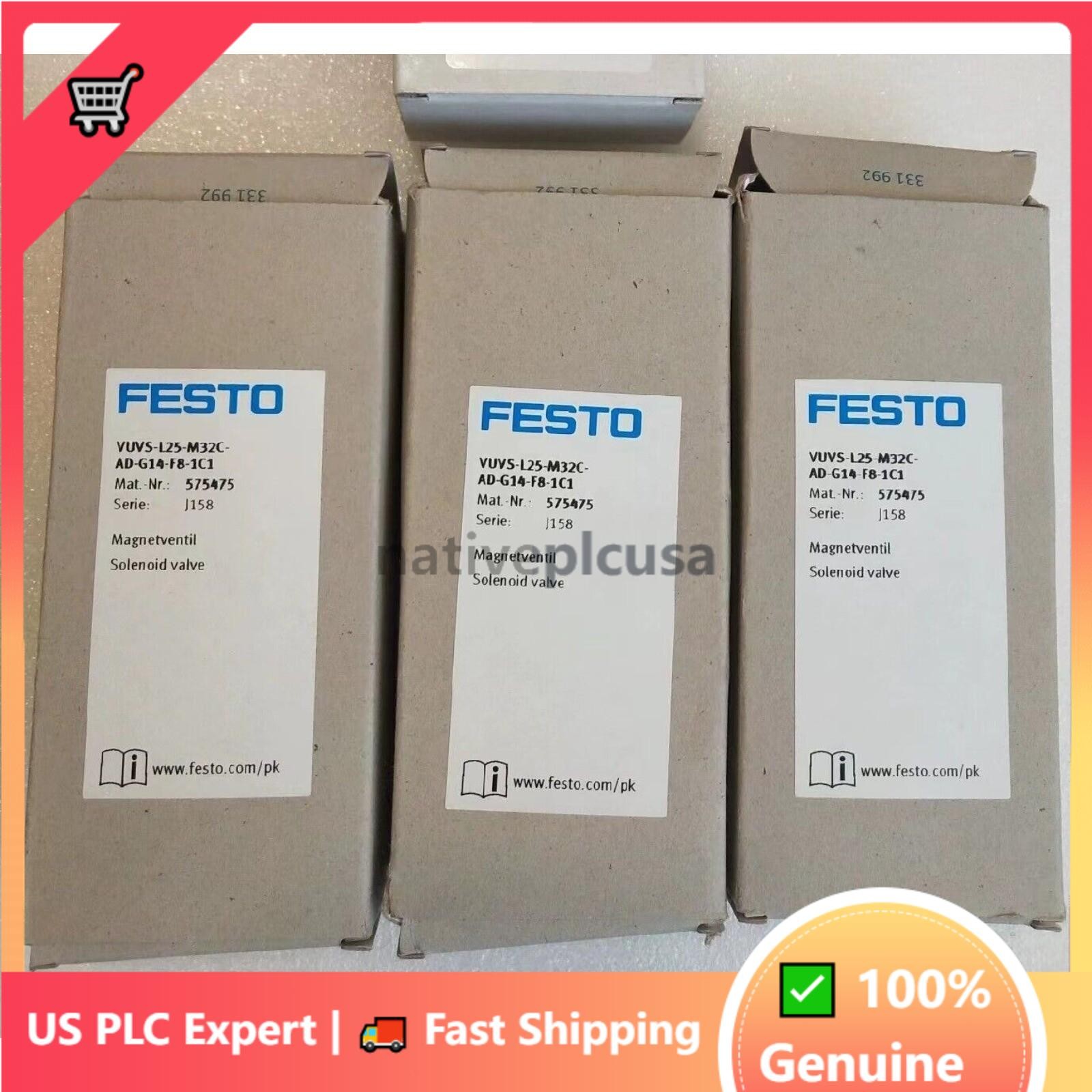 US FREE TAX New Festo VUVS-L25-M32C-AD-G14-F8-1C1 575475 Solenoid valve