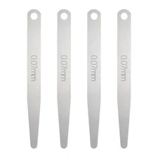 4pcs Metric Thickness Feeler Gauge 0.07mm Single Blade Tapered Feeler Gauge