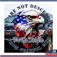 We People 1776 Patriotic Decal 7 Inch American Bald Eagle Flag Vinyl Sticker We People 1776 Patriotic Decal 7 Inch American Bald Eagle Flag Vinyl Sticker