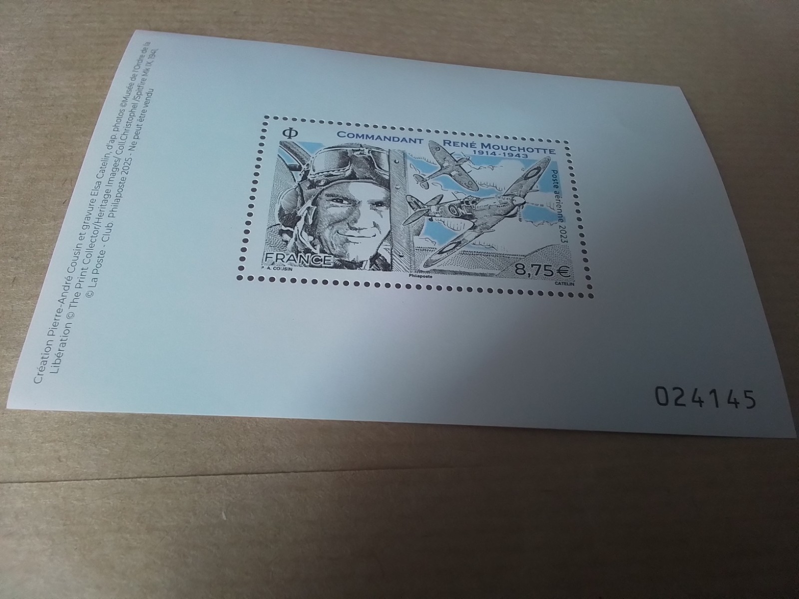 FRANCE poste aérienne FEUILLET RENE MOUCHOTTE PA 95 NEUF sous blister ...