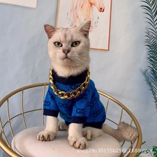 Trendy pet autumn and winter sweater, anti shedding hair for small and medium-si