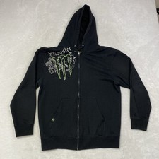Monster Energy Zip Hoodie Black M Full Zip Gr...