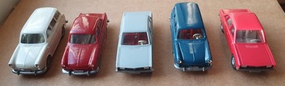 Wiking 5x PKW 2x VW K70, 2x VW 1600, 1x VW 1500, H0 1:87 - unbespielt !