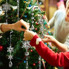 5pcs Christmas transparent pendant acrylic pendant Christmas tree decoration wed
