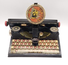 Vintage - Marx De-Luxe Dial Tin Toy Typewriter - Working - 1930s - Made in USA