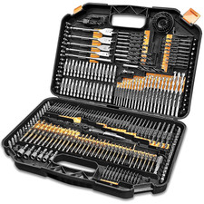 TT 246pc HSS Drill Bit Set Screwdriver Bits Storage Case DIY for Wood & Metal