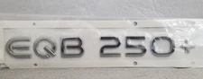 EQB250+ Emblem  Chrome  Rear Trunk Badge Logo Electric Mercedes Sedan SUV OEM