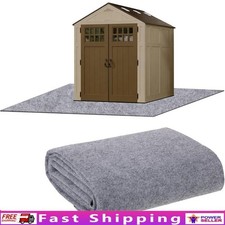 Waterproof Outdoor Storage Shed Mat Durable Floor Protector Utility 9.8x8.2ft US