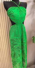 New 🌟FARM RIO Green lace Floral rope Dress size S/UK8