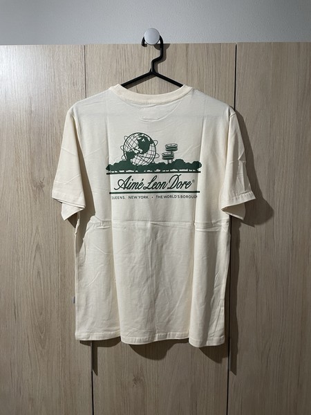 Aime Leon Dore Beige Unisphere Tee Shirt