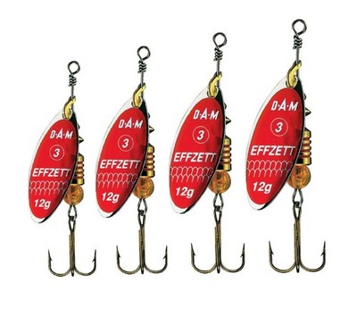 DAM Effzett FZ Predator Gr. 0 - 4 Spinner Reflex Red Kunstköder