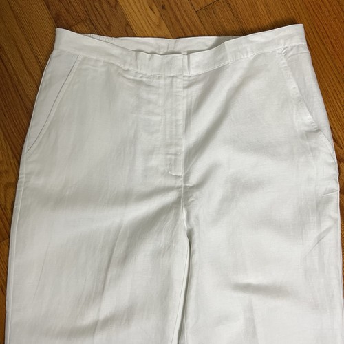 Size 14. Ruby Rd. White Capri w/ Beads at Hem. New w/ Tags! - Picture 3 of 14