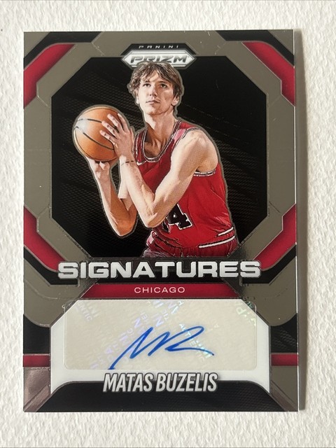 2025-26 Panini Prizm Matas Buzelis #SIG-MBB Signatures Auto Bulls