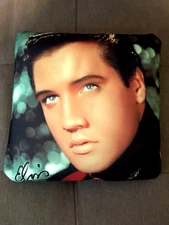 ELVIS PRESLEY  12" x 12" SATIN THROW PILLOW - NWOT, FAST SHIP!