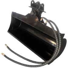 Agrotk 40in 1000mm Tilting Bucket for Mini Hydraulic Excavator Digger Attachment