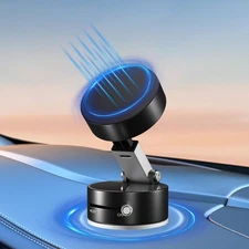 New Vacuum Magnetic Phone Holder, Suction Cup Phone Mount, Foldable Strong Ma...