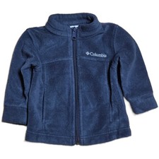 Columbia Sportswear Company Fleece Jacket Boy's Size 6-12 Months Blue Full Zip