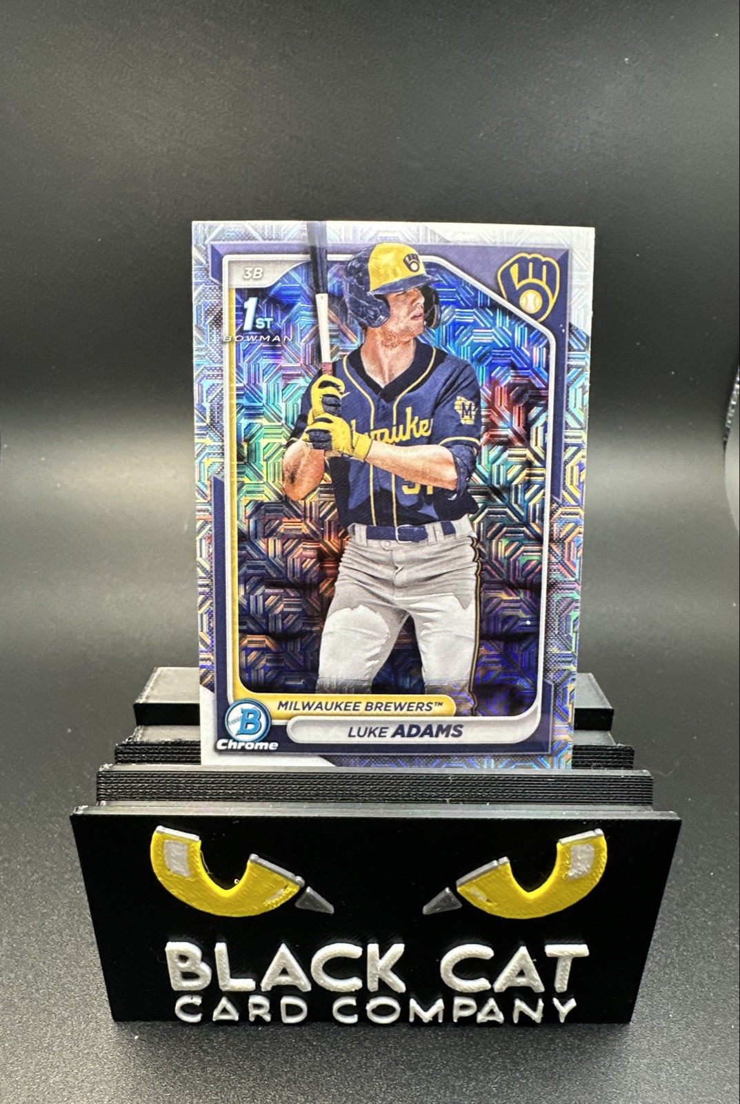 2024 Bowman - Chrome Prospects Luke Adams #BCP-50 Mojo Refractor (RC)