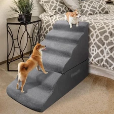 Dog Stairs&Steps for 30 Inches Tall High Bed Up to 30-36 Inch, Pet Dog Ramp