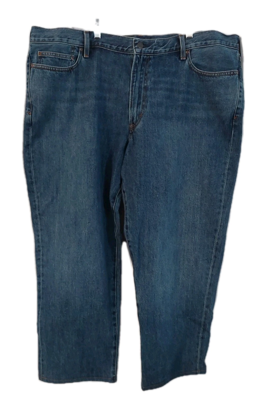 Lands' End Traditional Fit Square Rigger Denim Blue Jeans 44 X 27