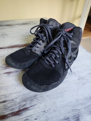 Asics Snapdown 3 GS Kids Wrestling Shoes Black Gunmetal 1084A009 Size 4.5
