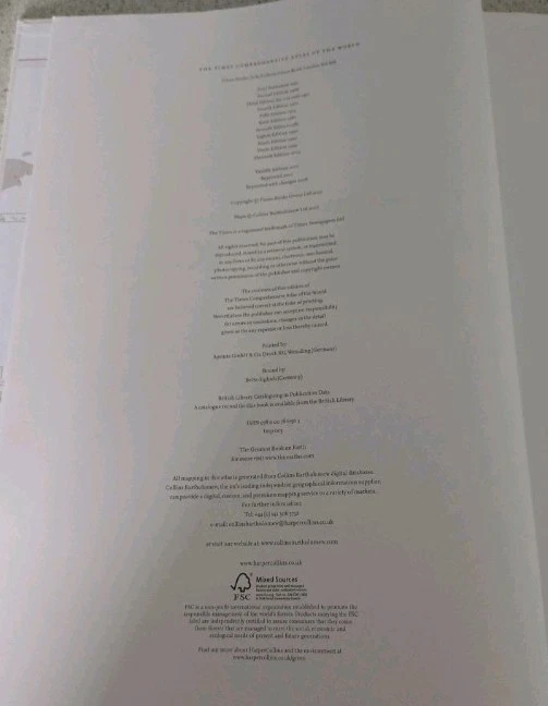 Times Comprehensive Atlas Of The World, 12th Edition Excellent Condition  - Image 4 of 4