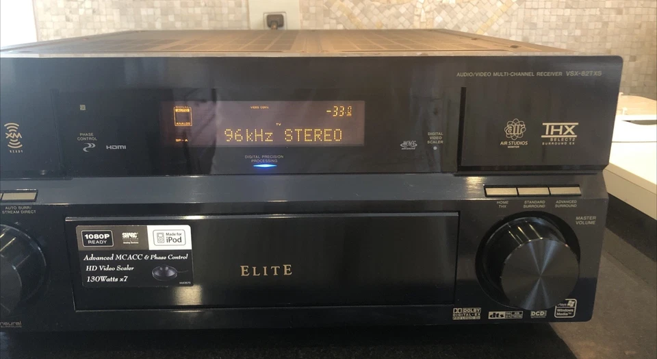 Pioneer Elite VSX-82TXS 7.1 Channel 910 Watt HDMI Home Theater Receiver Open Box - Image 4 of 4