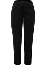 Neu Elegante Smoking-Hose Gr. 48 Schwarz Damen Caprihose 7/8 Bein Pants