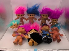 Vintage Russ Troll Doll Lot Of 9 Mixed Sizes 80s/90s Retro Toys