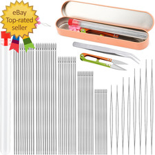 58 Pcs Beading Needles for Jewelry Making Big Eye Beading Needles Ultra