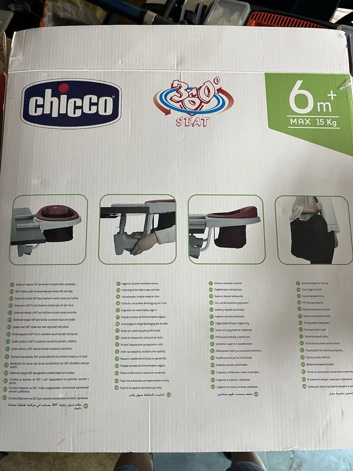 Seggiolino Chicco da Tavolo Rotazione 360 - Immagine 4 di 4