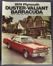 1974 Plymouth Barracuda Duster Valiant Brochure Scamp Twister Excellent Original